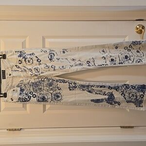 Vintage Y2K YOYO Jeans 27 Low Rise Tie Dye Kick Flare Bootcut Light Blue Wash